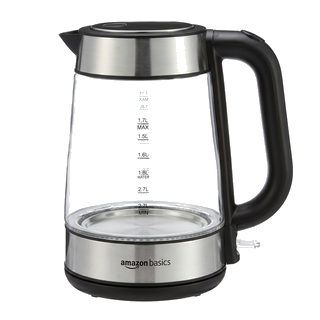Amazon Basics glass carafe electric kettle